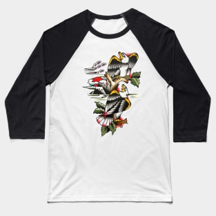 Mountain Eagles Tattoo Design Baseball T-Shirt